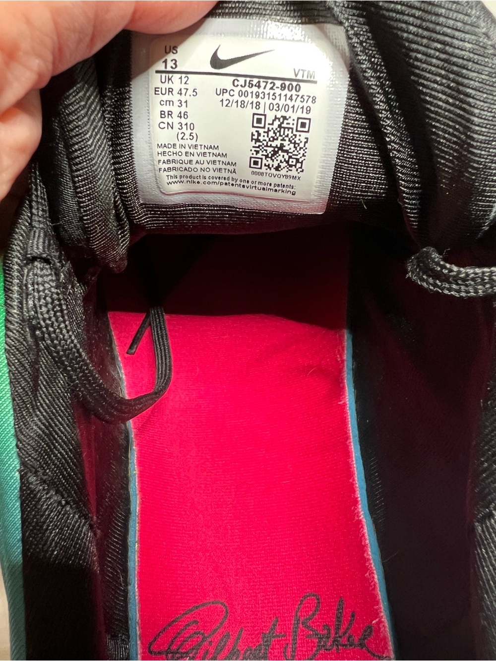 Nike Air Max 720 “Be True”. Men’s size 13. - Picture 6 of 6